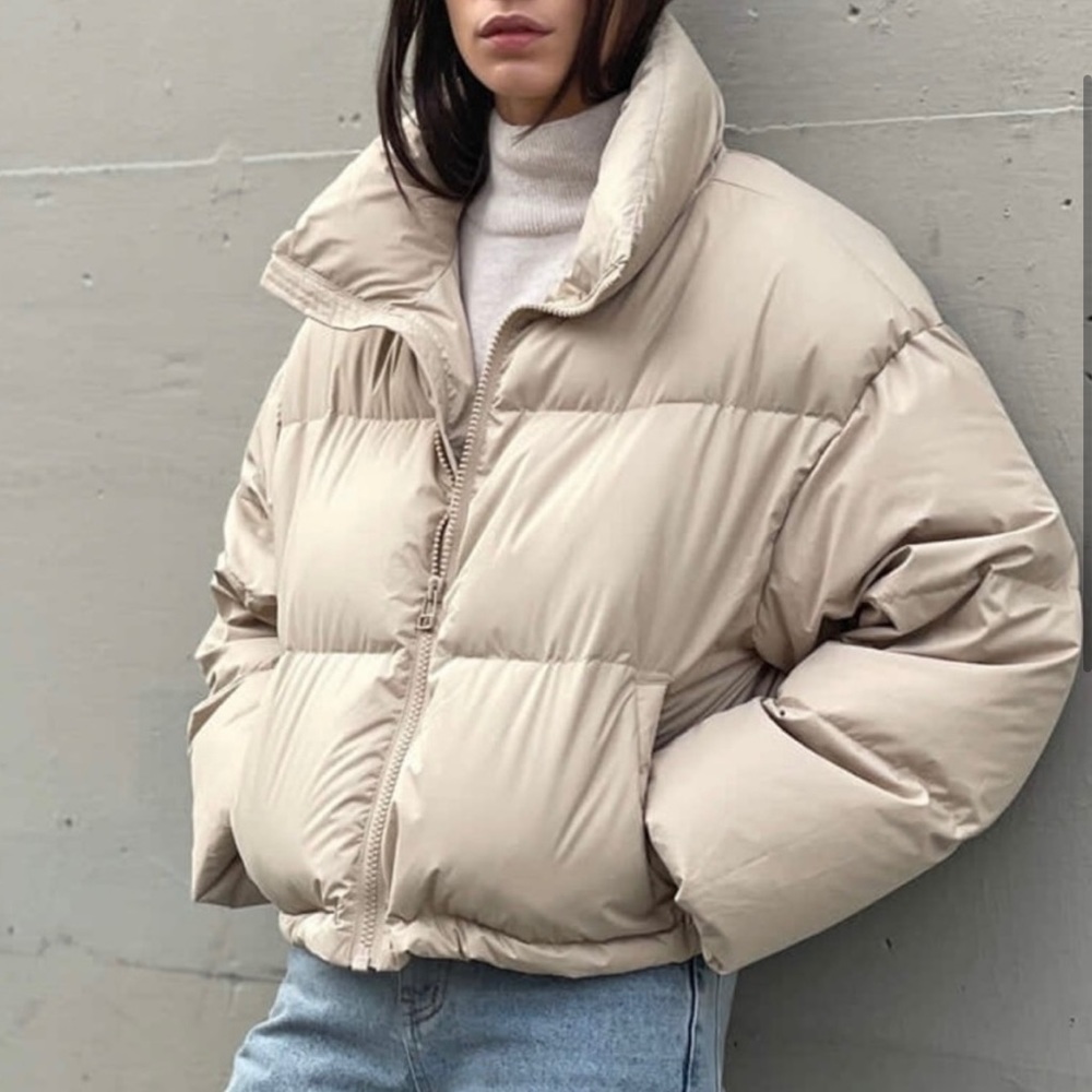 Oak + Fort Beige Puffer Jacket